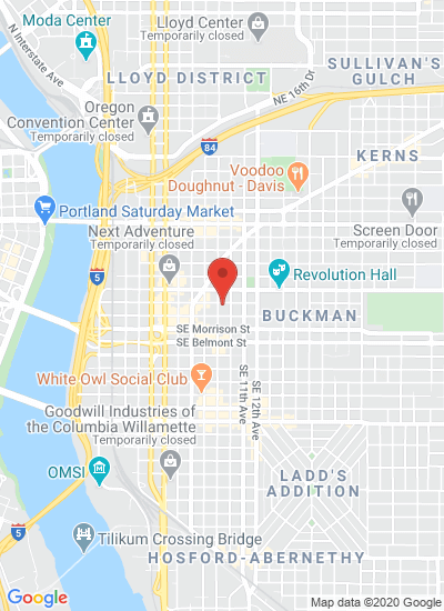 Map showing Portland, United States