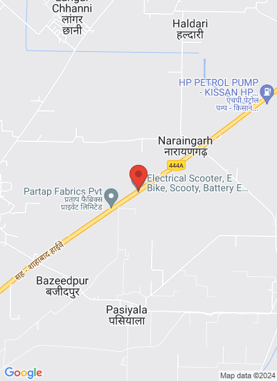 Map showing Ambala, India