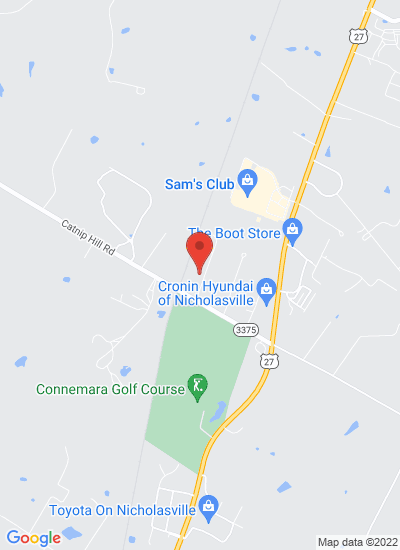 Map showing Nicholasville, United States