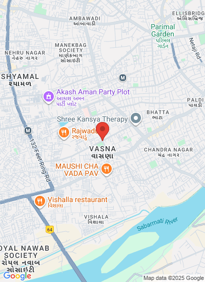 Map showing Ahmedabad, India