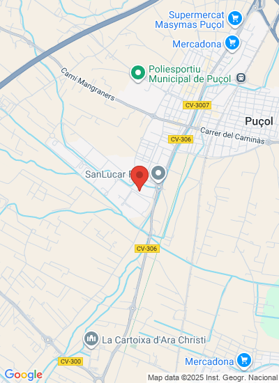 Map showing Puçol, Spain