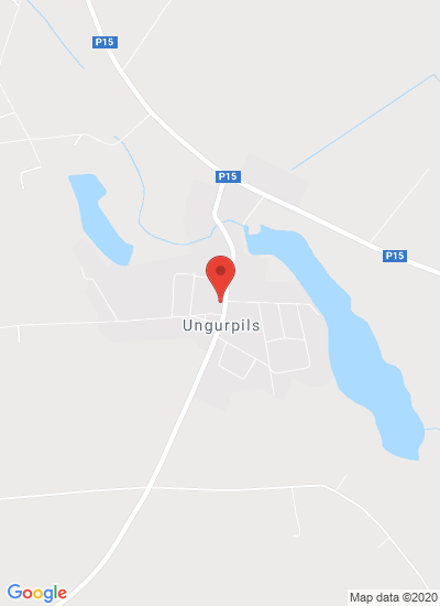 Map showing Ungurpils, Latvia