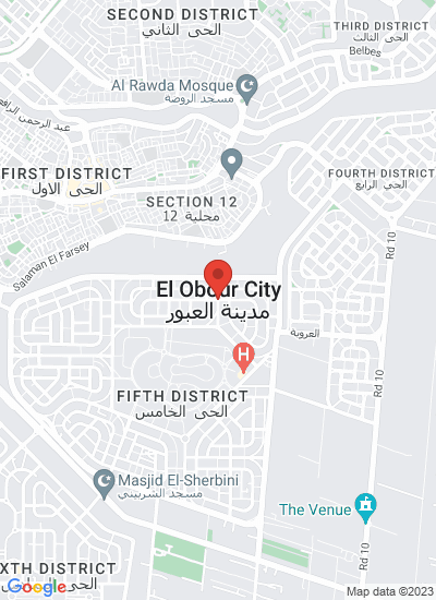 Map showing El Obour, Egypt