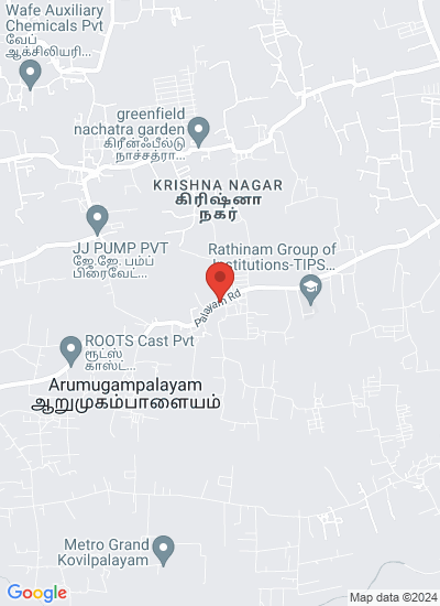 Map showing coimbatore, India