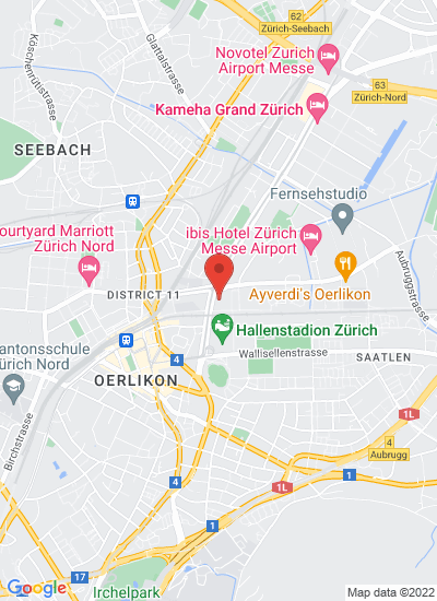 Map showing Zürich, Switzerland