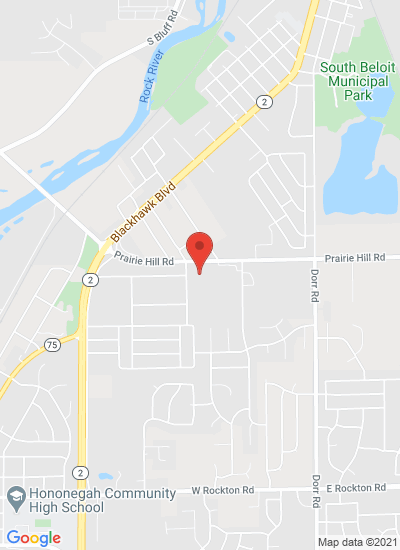 Map showing South Beloit, United States