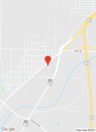 Map showing Sioux City, United States