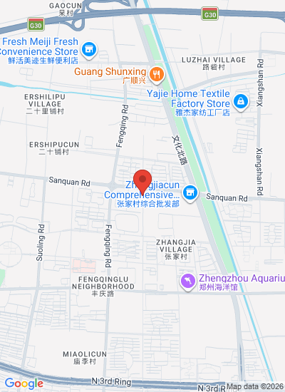 Map showing Zhengzhou Shi, China