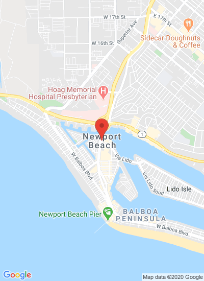 Map showing Newport Beach, United States