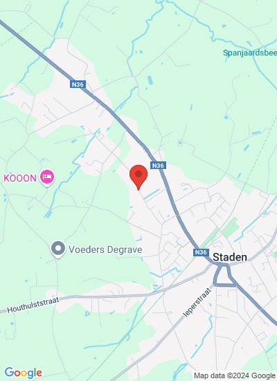 Map showing Staden, Belgium