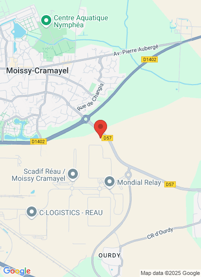 Map showing Moissy, France