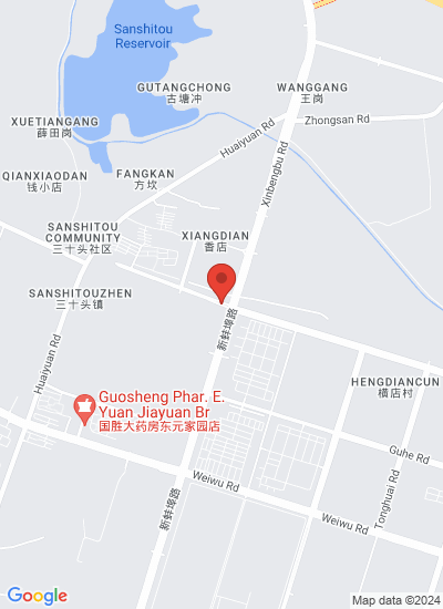 Map showing Hefei, China