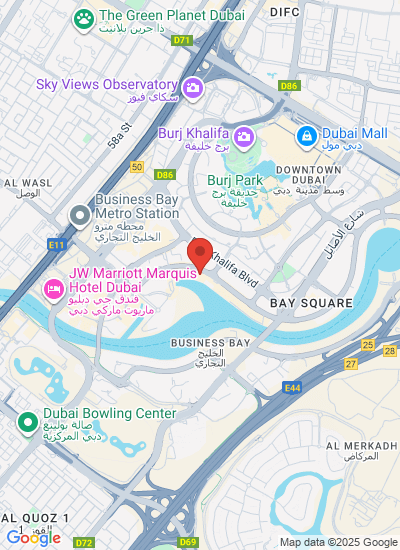 Map showing United Arab Emirates