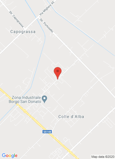 Map showing Borgo San Donato - Sabaudia, Italy
