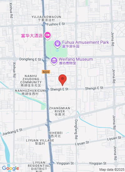 Map showing Weifang shi, China
