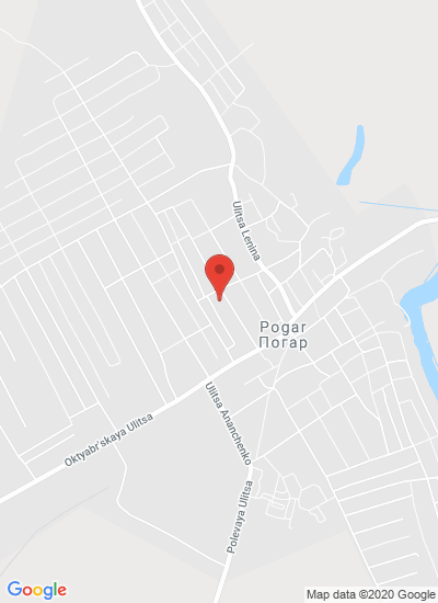 Map showing Pogar, Russia