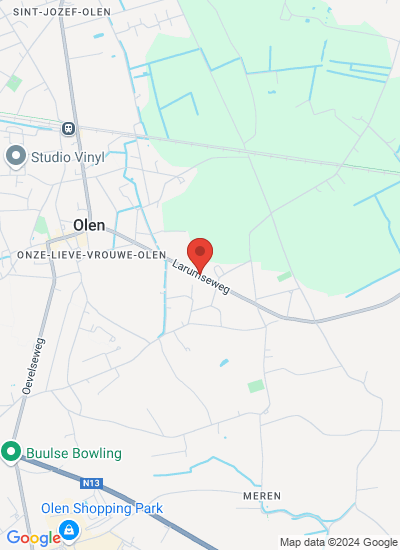 Map showing Olen, Belgium