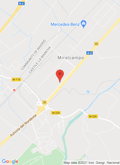 Map showing Azuqueca de Henares, Spain