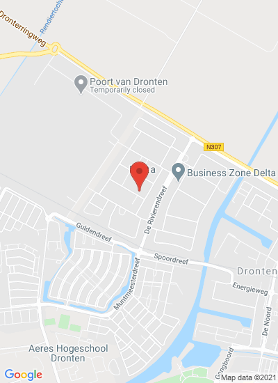 Map showing Dronten, Netherlands