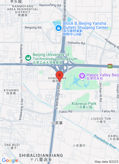 Map showing Chaoyang Qu, China