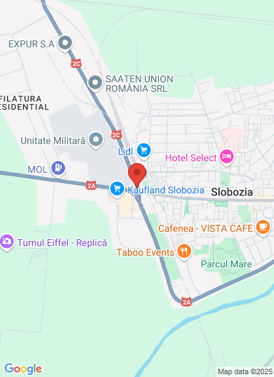 Map showing Slobozia, Romania