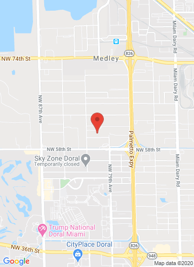 Map showing Miami, United States