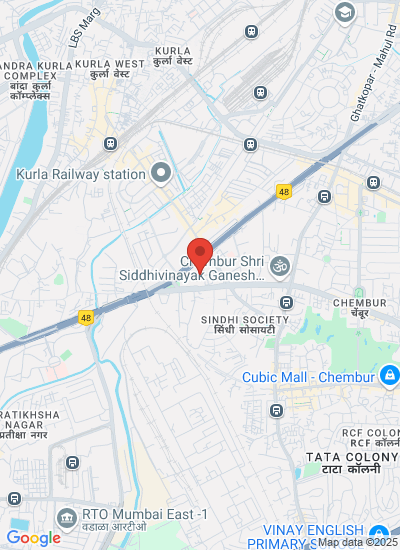 Map showing Mumbai, India