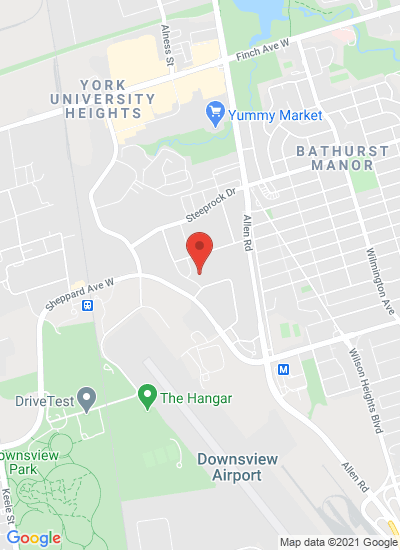 Map showing Toronto, Canada