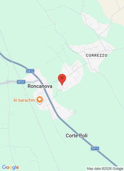 Map showing Roncanova, Italy