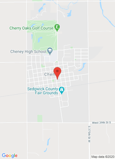 Map showing Cheney, United States