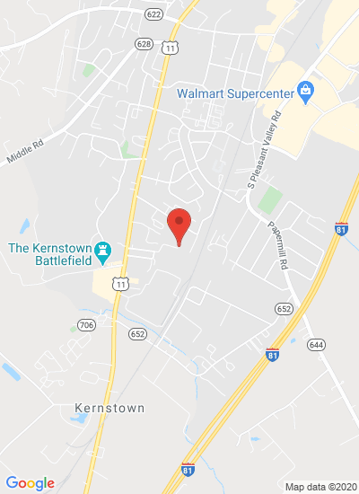 Map showing Winchester, United States