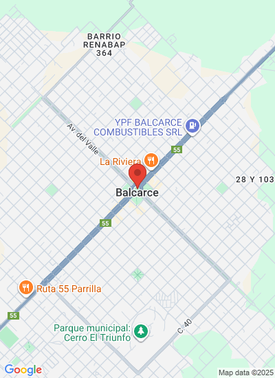 Map showing Balcarce, Argentina