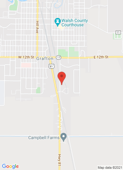 Map showing Grafton, United States