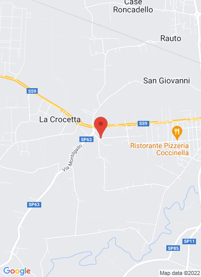 Map showing Savignano sul Rubicone, Italy