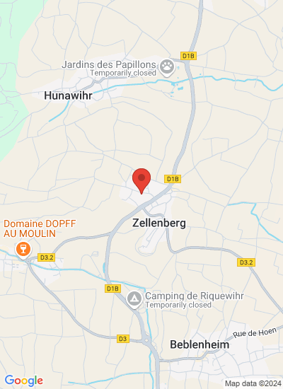 Map showing Zellenberg, France