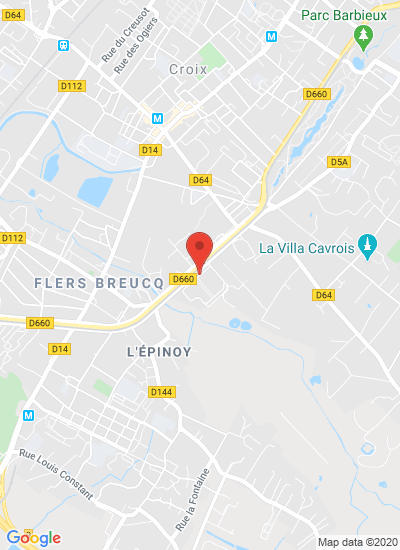 Map showing Croix, France