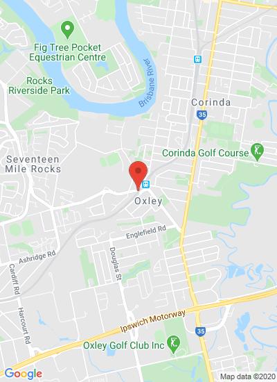 Map showing Oxley, Australia