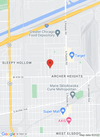 Map showing Chicago, United States