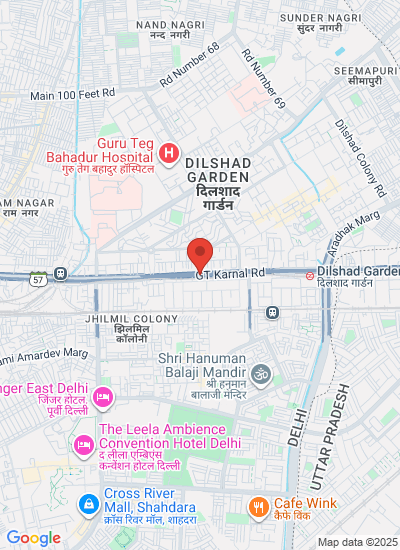 Map showing India