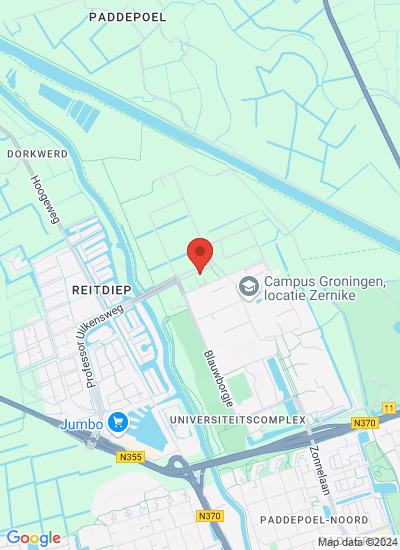 Map showing Groningen, Netherlands
