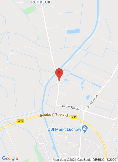 Map showing Lüchow (Wendland), Germany