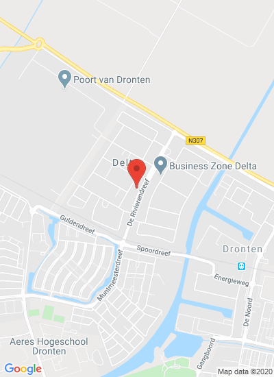 Map showing Dronten, Netherlands