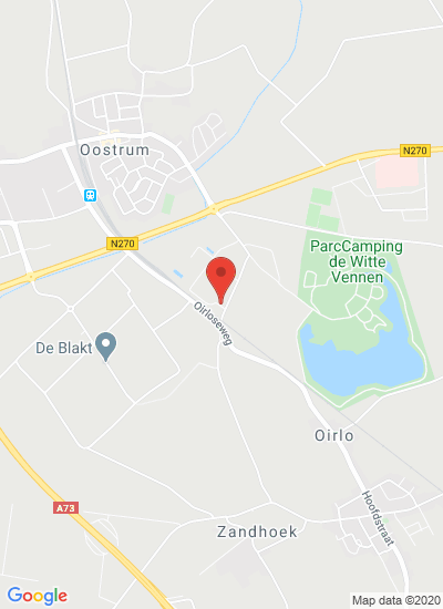Map showing Oostrum, Netherlands