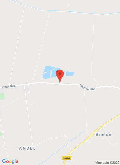 Map showing Warffum, Netherlands