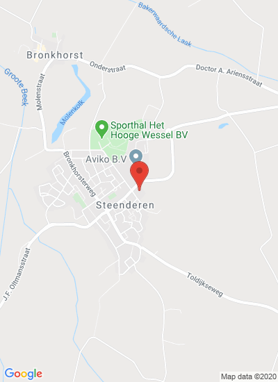 Map showing Steenderen, Netherlands