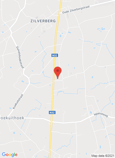 Map showing Roeselare, Belgium