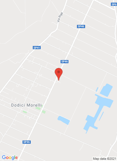 Map showing Cento, Italy