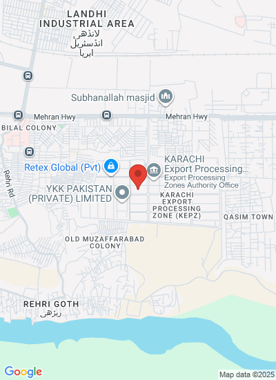 Map showing Karachi, Pakistan