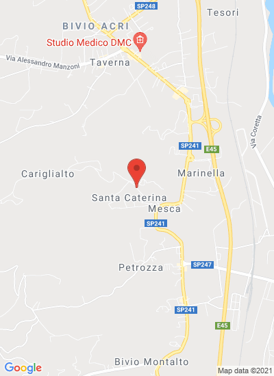 Map showing Montalto Uffugo, Italy