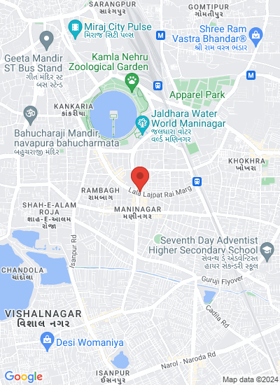 Map showing Ahmedabad, India